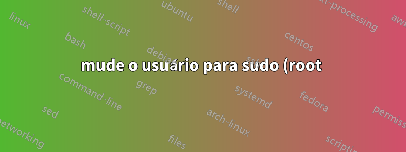 mude o usuário para sudo (root) após fazer login em outro servidor