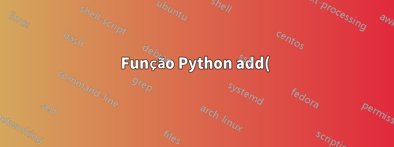 Função Python add() de conjunto na compreensão da lista