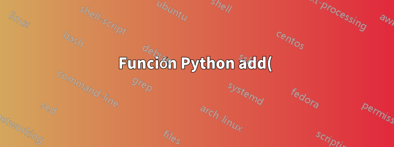 Función Python add() de conjunto en lista por comprensión
