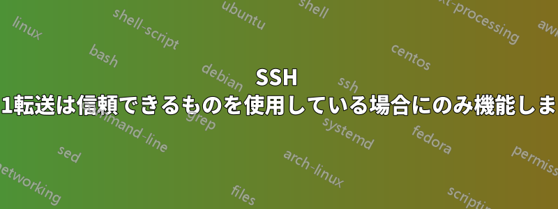 SSH X11転送は信頼できるものを使用している場合にのみ機能します