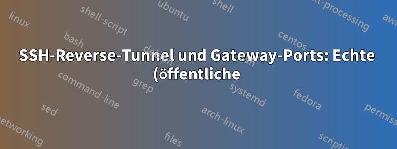SSH-Reverse-Tunnel und Gateway-Ports: Echte (öffentliche) IP-Adresse des Benutzers weiterleiten?