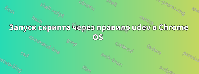 Запуск скрипта через правило udev в Chrome OS 