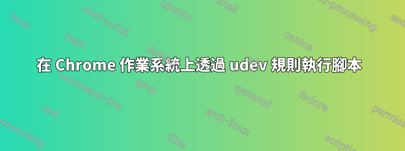 在 Chrome 作業系統上透過 udev 規則執行腳本 