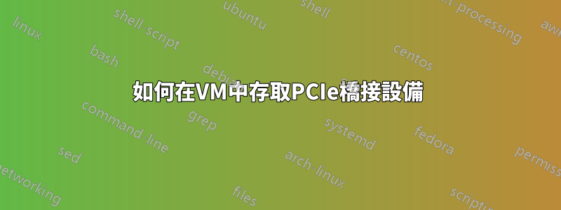 如何在VM中存取PCIe橋接設備