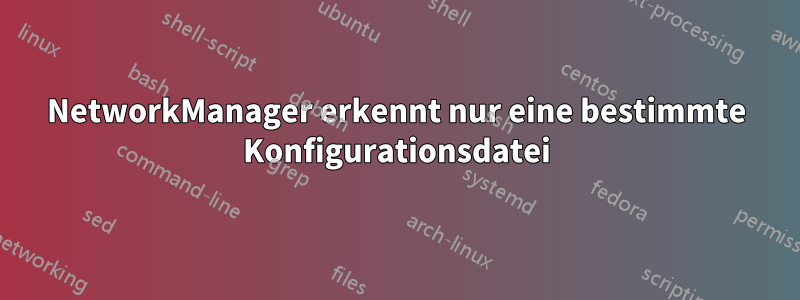 NetworkManager erkennt nur eine bestimmte Konfigurationsdatei