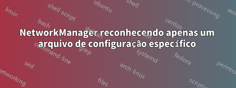 NetworkManager reconhecendo apenas um arquivo de configuração específico