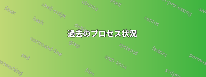 過去のプロセス状況