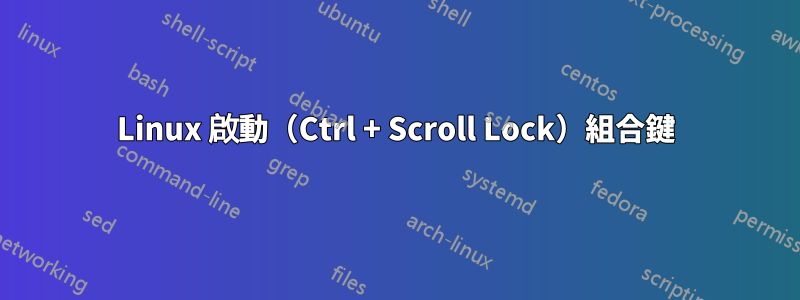 Linux 啟動（Ctrl + Scroll Lock）組合鍵