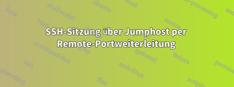 SSH-Sitzung über Jumphost per Remote-Portweiterleitung