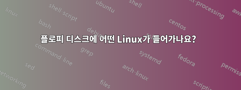 플로피 디스크에 어떤 Linux가 들어가나요? 