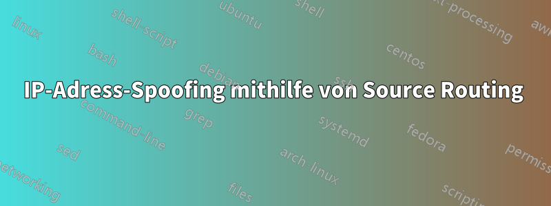 IP-Adress-Spoofing mithilfe von Source Routing