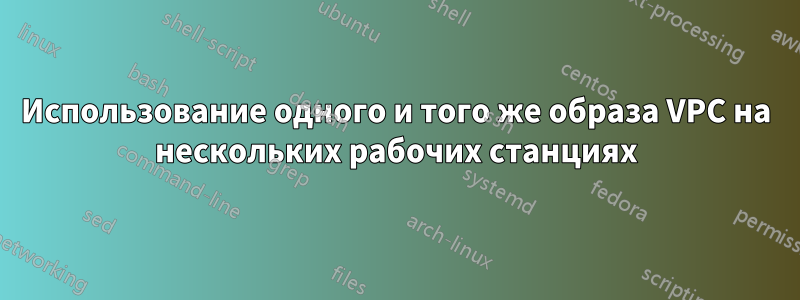 Использование одного и того же образа VPC на нескольких рабочих станциях