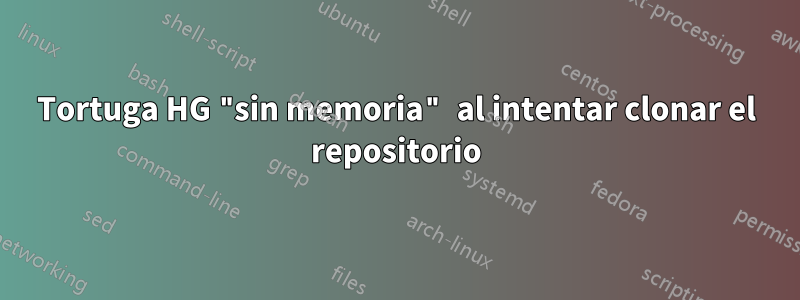 Tortuga HG "sin memoria" al intentar clonar el repositorio