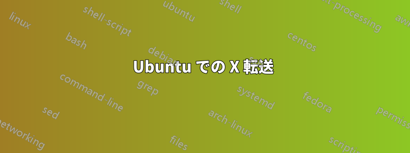 Ubuntu での X 転送