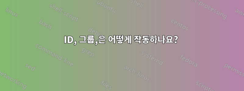 ID, 그룹,은 어떻게 작동하나요?