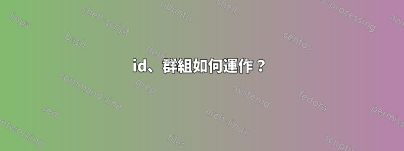 id、群組如何運作？