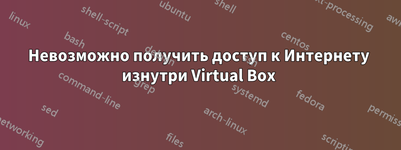 Невозможно получить доступ к Интернету изнутри Virtual Box