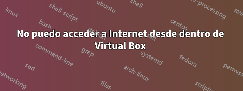 No puedo acceder a Internet desde dentro de Virtual Box