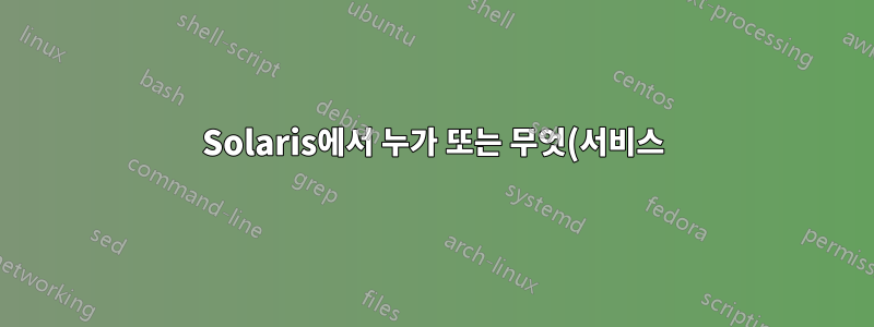 Solaris에서 누가 또는 무엇(서비스)이 특정 파일이나 폴더를 삭제했는지 어떻게 알 수 있습니까?