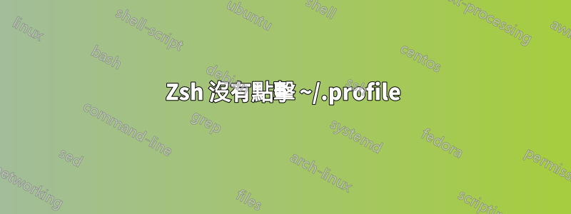 Zsh 沒有點擊 ~/.profile