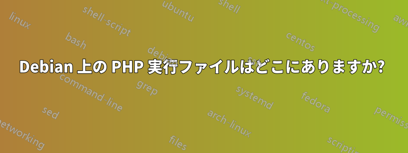 Debian 上の PHP 実行ファイルはどこにありますか?