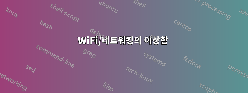 WiFi/네트워킹의 이상함