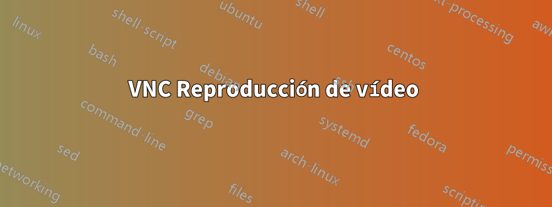 VNC Reproducción de vídeo