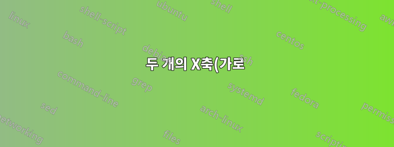 두 개의 X축(가로)이 있는 Excel 차트가 가능합니까?