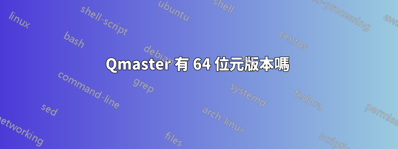 Qmaster 有 64 位元版本嗎