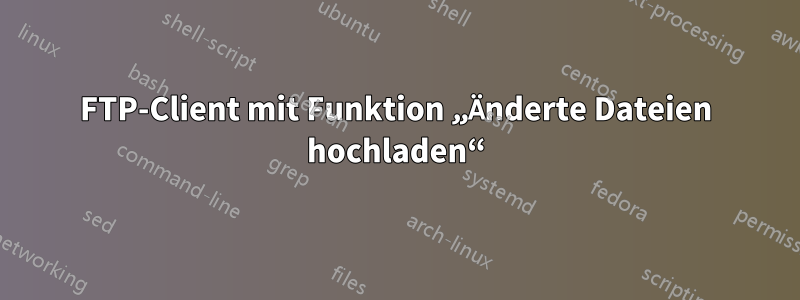 FTP-Client mit Funktion „Änderte Dateien hochladen“