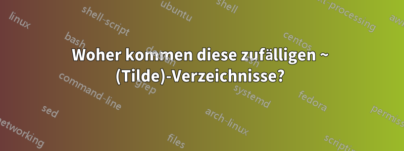 Woher kommen diese zufälligen ~ (Tilde)-Verzeichnisse?