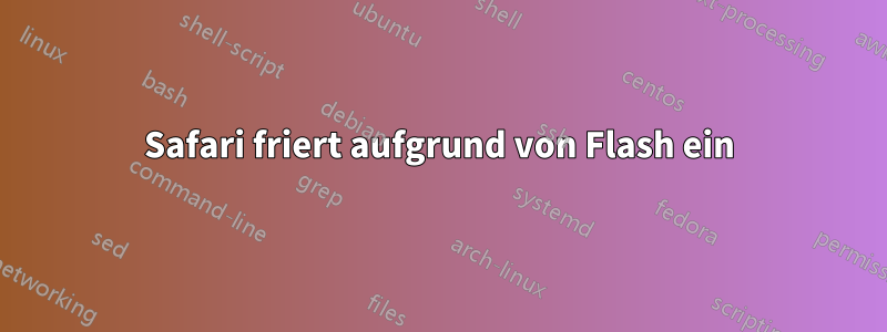 Safari friert aufgrund von Flash ein