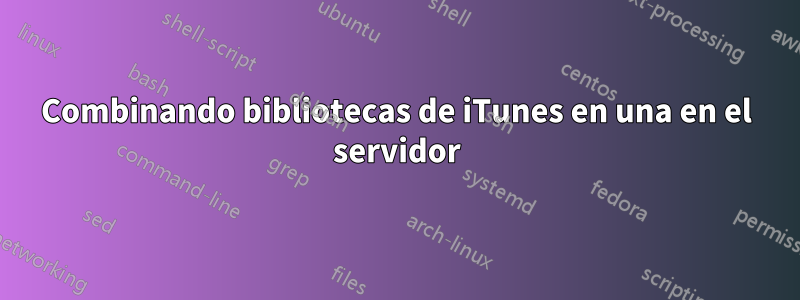 Combinando bibliotecas de iTunes en una en el servidor