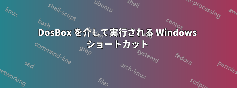 DosBox を介して実行される Windows ショートカット