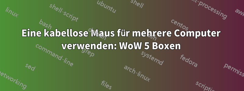 Eine kabellose Maus für mehrere Computer verwenden: WoW 5 Boxen