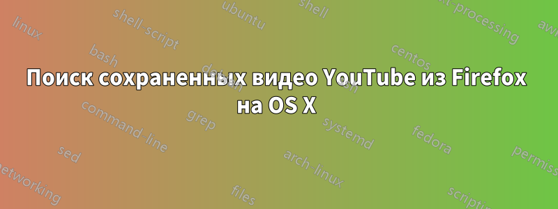 Поиск сохраненных видео YouTube из Firefox на OS X