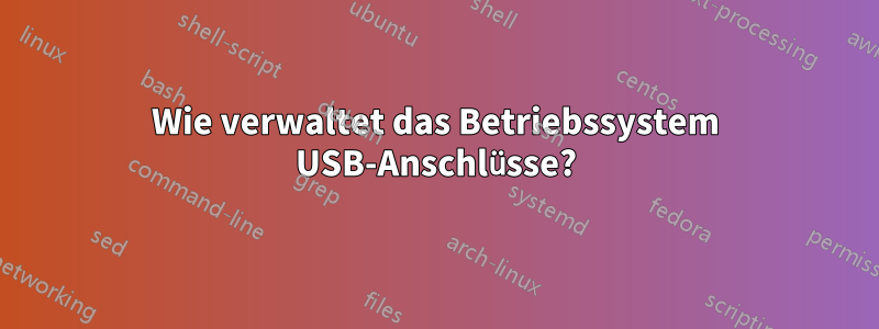 Wie verwaltet das Betriebssystem USB-Anschlüsse?