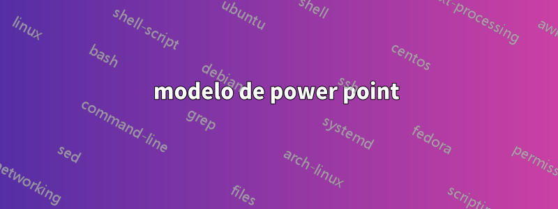 modelo de power point