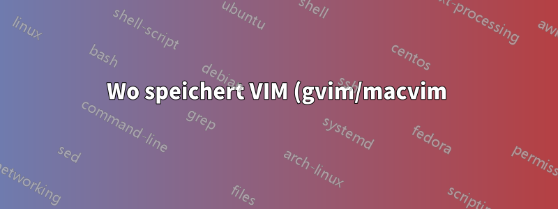Wo speichert VIM (gvim/macvim) Auslagerungsdateien für nicht gespeicherte/unbenannte Puffer?