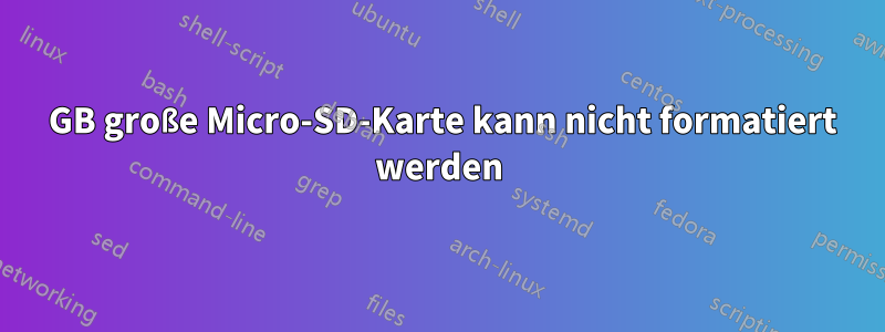 32 GB große Micro-SD-Karte kann nicht formatiert werden