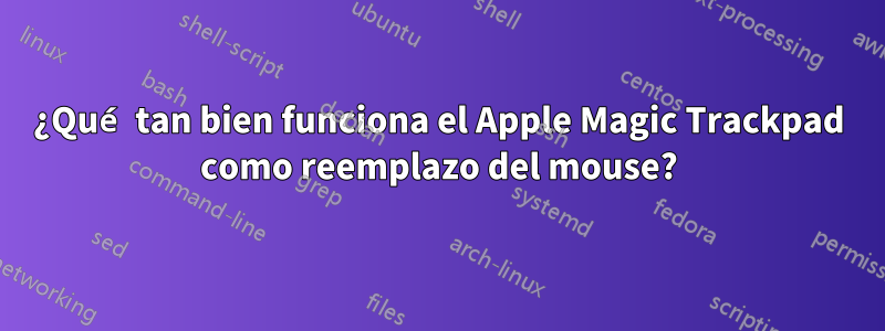 ¿Qué tan bien funciona el Apple Magic Trackpad como reemplazo del mouse?