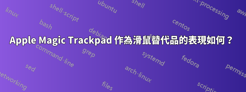 Apple Magic Trackpad 作為滑鼠替代品的表現如何？