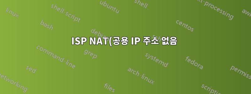 ISP NAT(공용 IP 주소 없음) 뒤의 홈 LAN에 SSH로 연결하는 방법은 무엇입니까?