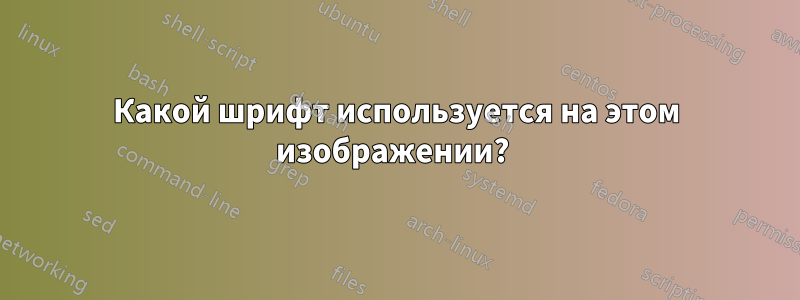 Какой шрифт используется на этом изображении? 