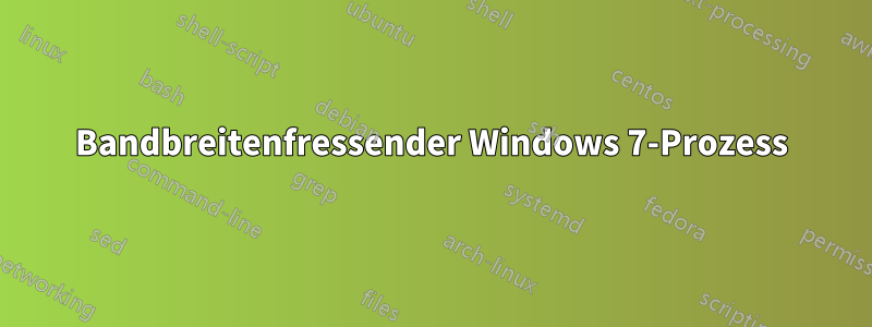 Bandbreitenfressender Windows 7-Prozess