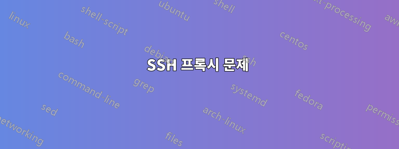 SSH 프록시 문제