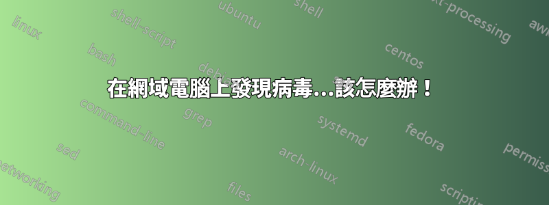 在網域電腦上發現病毒...該怎麼辦！