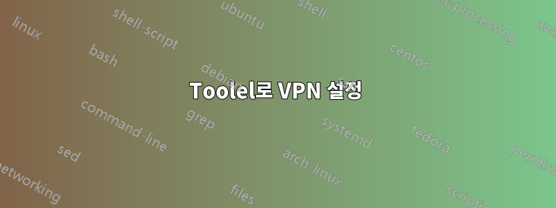 Toolel로 VPN 설정