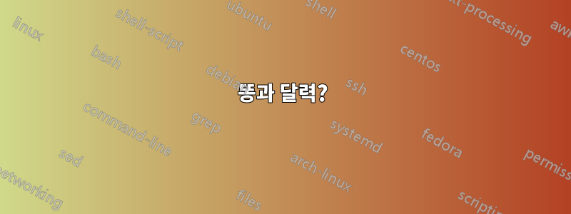 똥과 달력?