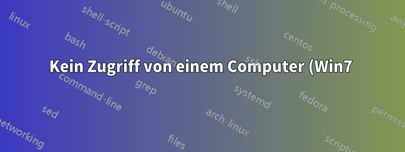 Kein Zugriff von einem Computer (Win7) auf einen anderen (Mac OSX) über ein Heimnetzwerk möglich
